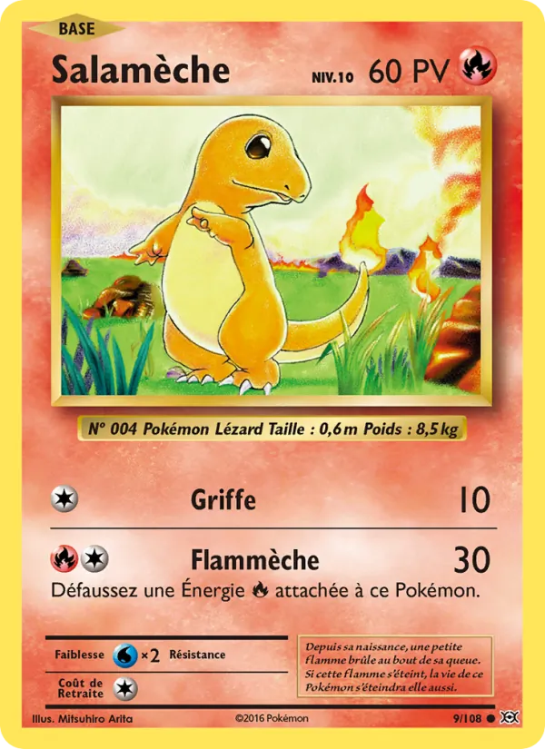 Carte Salamèche 9/108 – Évolutions