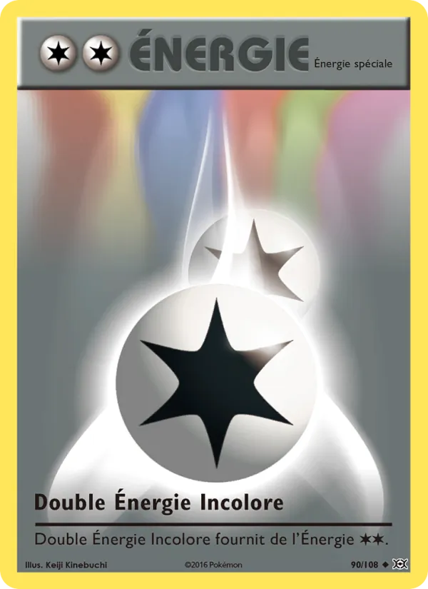 Carte Double Énergie Incolore 90/108 – Évolutions