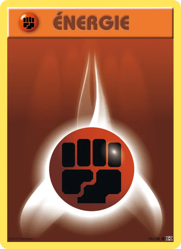 Carte Énergie Combat 96/108 – Évolutions