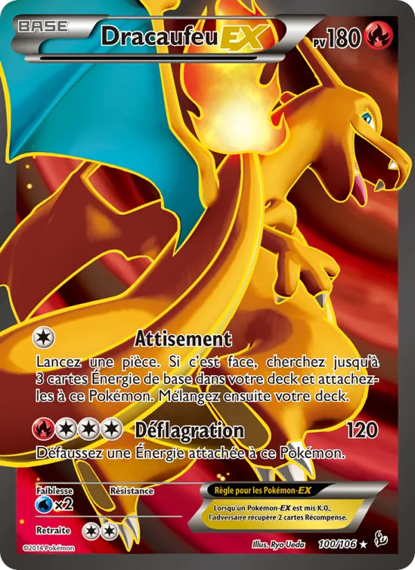 Carte Dracaufeu EX 100/106 – Étincelles