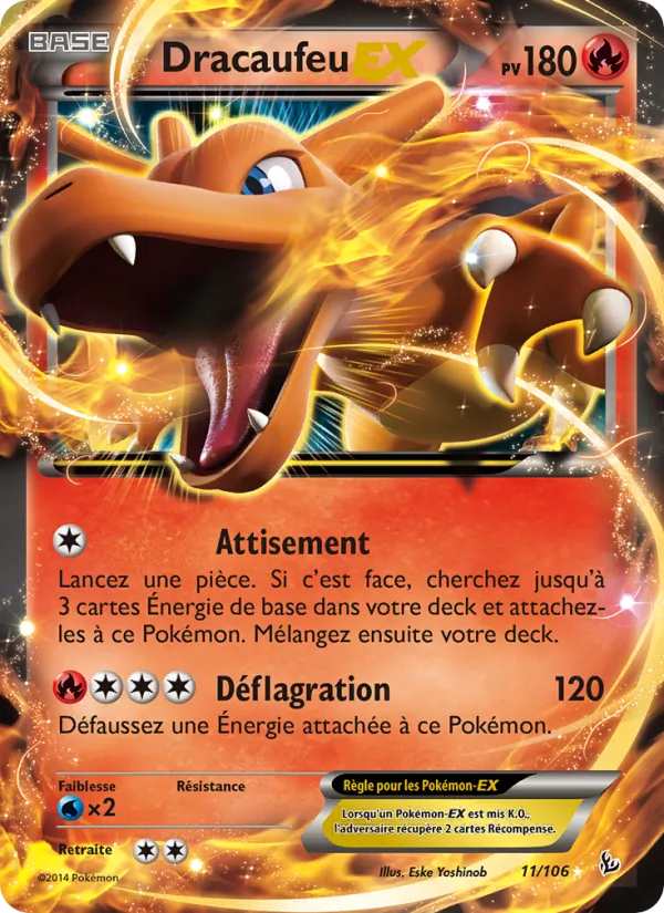 Carte Dracaufeu EX 11/106 – Étincelles