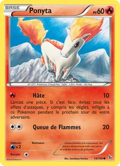 Carte Ponyta 14/106 – Étincelles