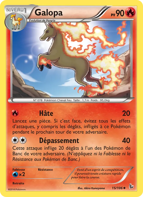 Carte Galopa 15/106 – Étincelles