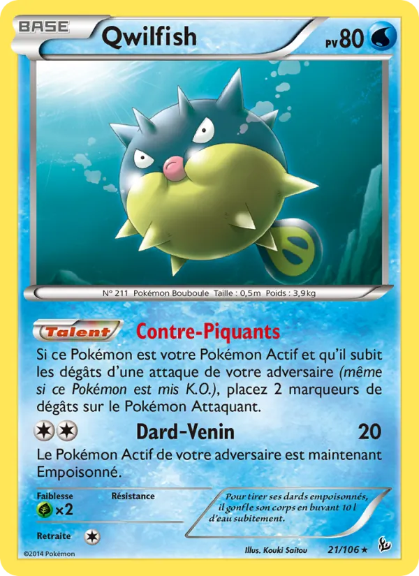 Carte Qwilfish 21/106 – Étincelles