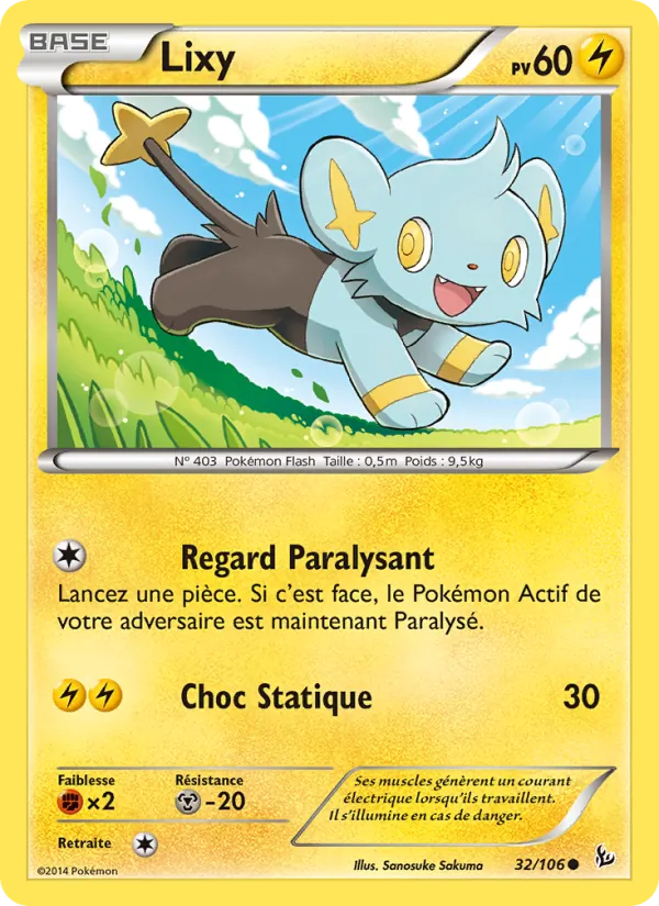 Carte Lixy 32/106 – Étincelles
