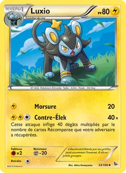 Carte Luxio 33/106 – Étincelles