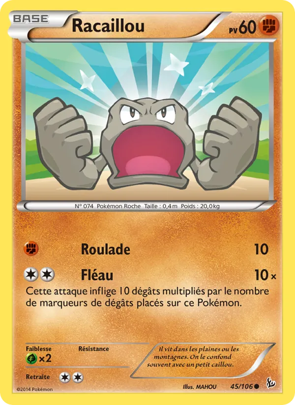 Carte Racaillou 45/106 – Étincelles