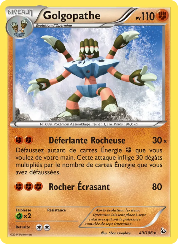 Carte Golgopathe 49/106 – Étincelles