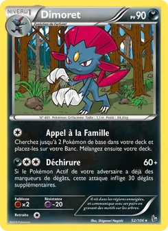Carte Dimoret 52/106 – Étincelles