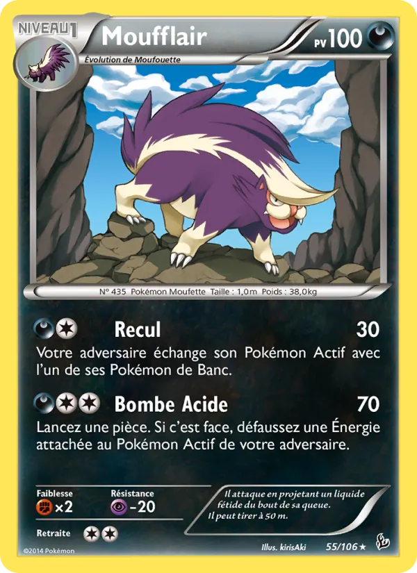Carte Moufflair 55/106 – Étincelles