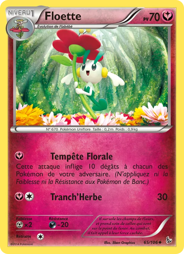 Carte Floette 65/106 – Étincelles