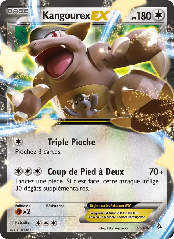 Carte Kangourex EX 78/106 – Étincelles