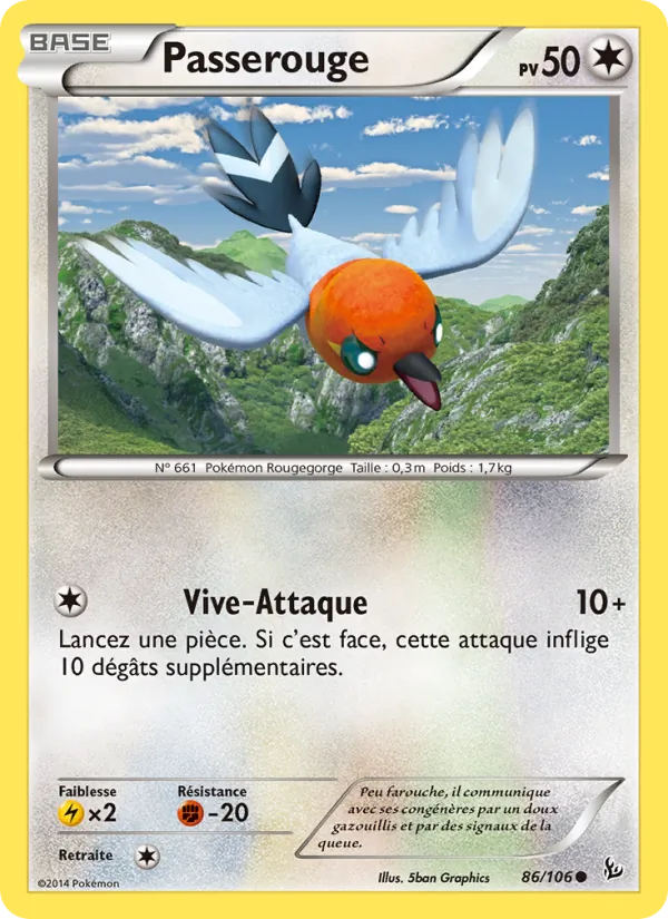 Carte Passerouge 86/106 – Étincelles