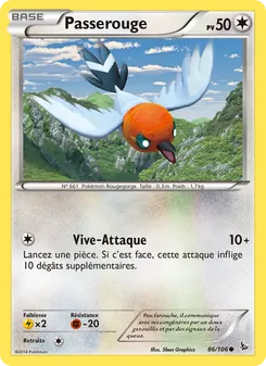 Carte Passerouge 86/106 – Étincelles