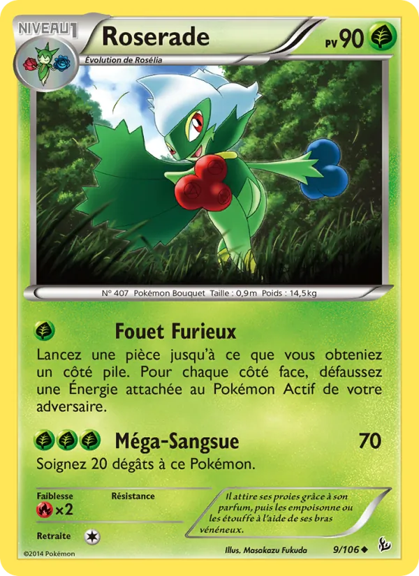 Carte Roserade 9/106 – Étincelles