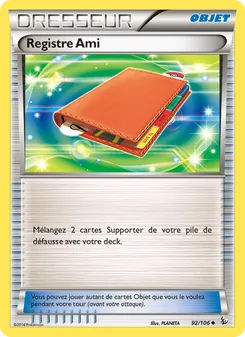Carte Registre Ami 92/106 – Étincelles