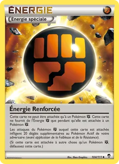 Carte Énergie Renforcée 104/111 – Poings Furieux