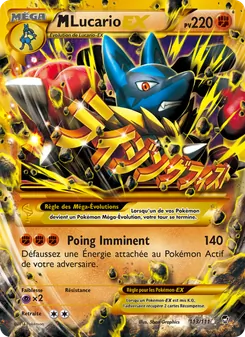 Carte M-Lucario EX 113/111 – Poings Furieux