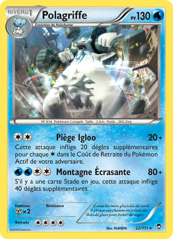 Carte Polagriffe 22/111 – Poings Furieux