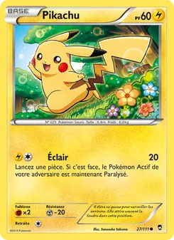 Carte Pikachu 27/111 – Poings Furieux