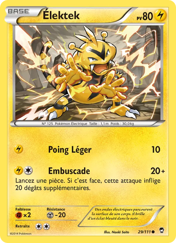 Carte Élektek 29/111 – Poings Furieux