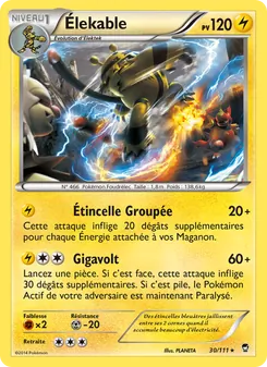 Carte Élekable 30/111 – Poings Furieux