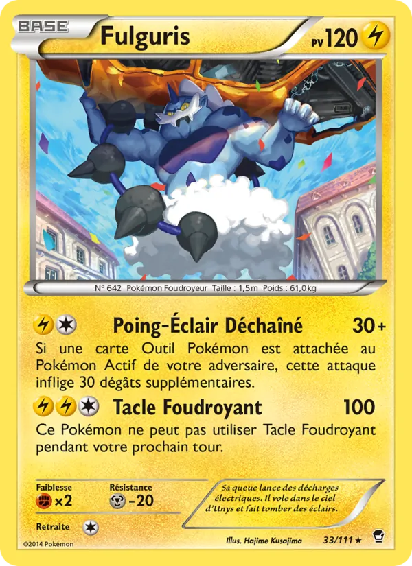 Carte Fulguris 33/111 – Poings Furieux