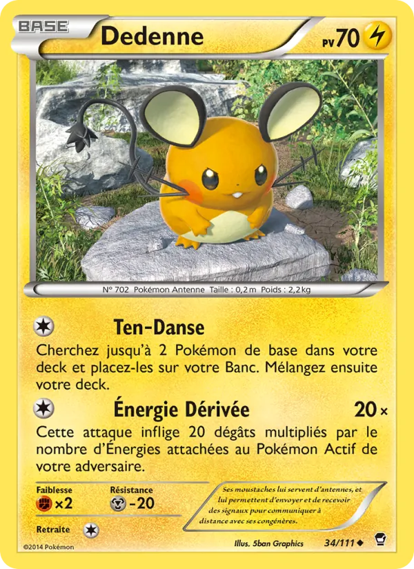 Carte Dedenne 34/111 – Poings Furieux