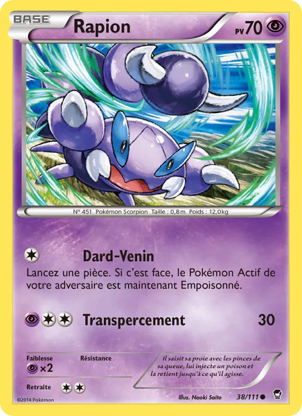 Carte Rapion 38/111 – Poings Furieux