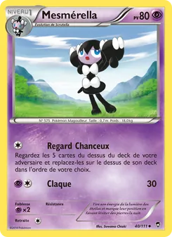 Carte Mesmérella 40/111 – Poings Furieux