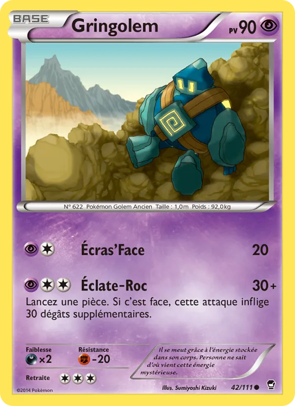 Carte Gringolem 42/111 – Poings Furieux