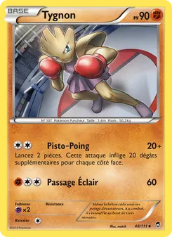 Carte Tygnon 48/111 – Poings Furieux