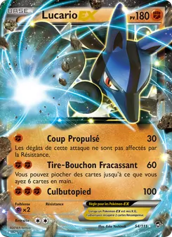 Carte Lucario EX 54/111 – Poings Furieux
