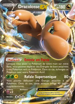 Carte Dracolosse EX 74/111 – Poings Furieux