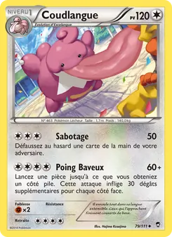Carte Coudlangue 79/111 – Poings Furieux