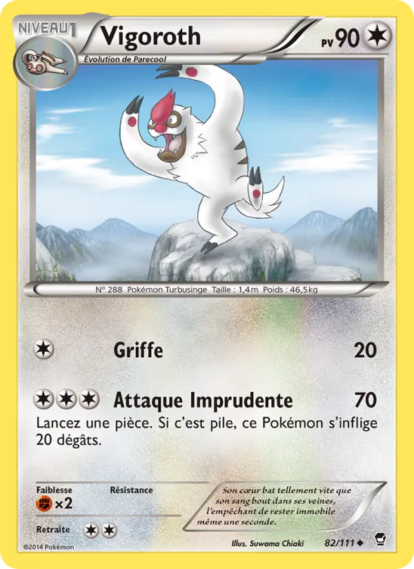 Carte Vigoroth 82/111 – Poings Furieux