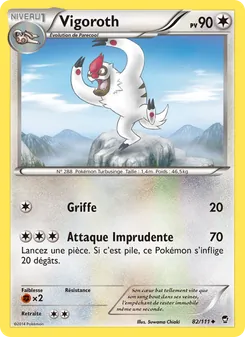 Carte Vigoroth 82/111 – Poings Furieux