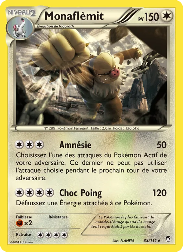Carte Monaflèmit 83/111 – Poings Furieux