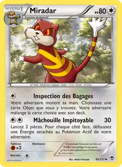 Carte Miradar 85/111 – Poings Furieux