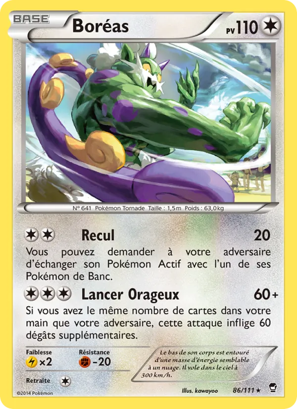 Carte Boréas 86/111 – Poings Furieux