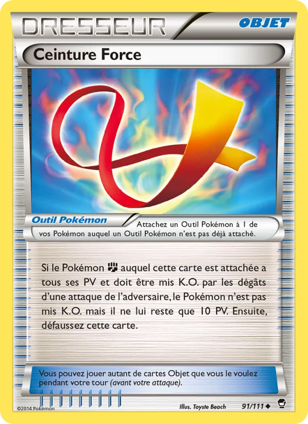 Carte Ceinture Force 91/111 – Poings Furieux