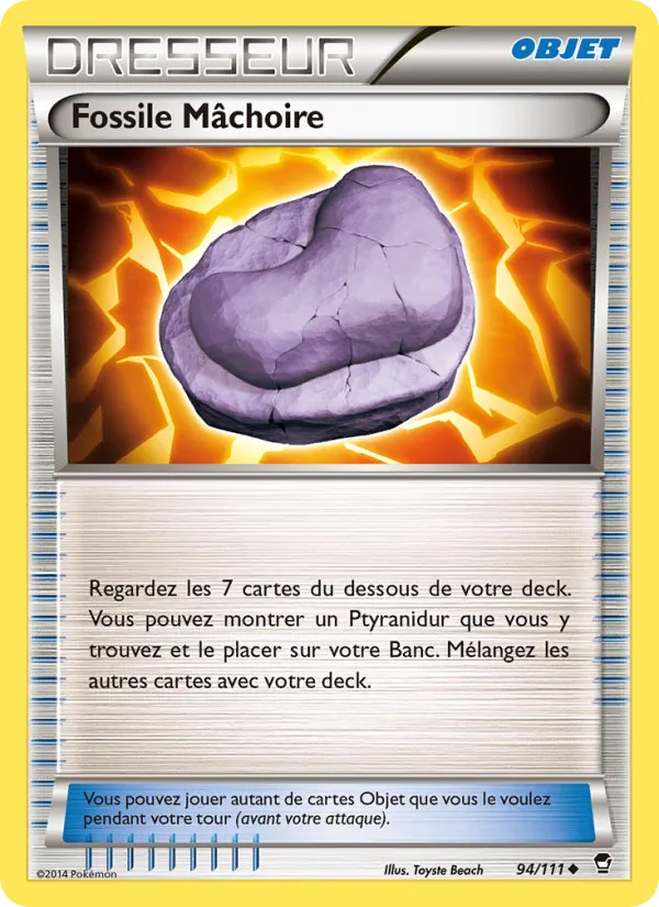 Carte Fossile Mâchoire 94/111 – Poings Furieux