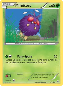 Carte Mimitoss 1/119 – Vigueur Spectrale