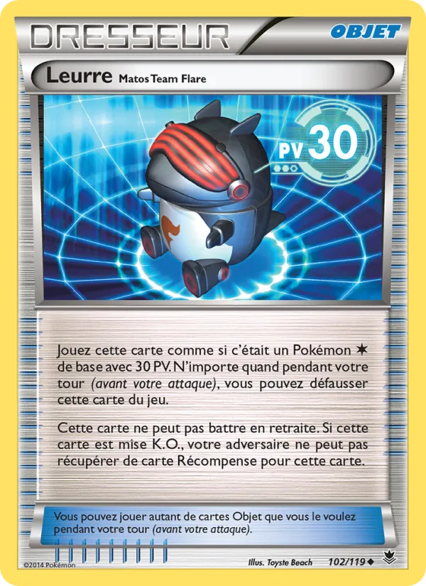 Carte Leurre Matos Team Flare 102/119 – Vigueur Spectrale