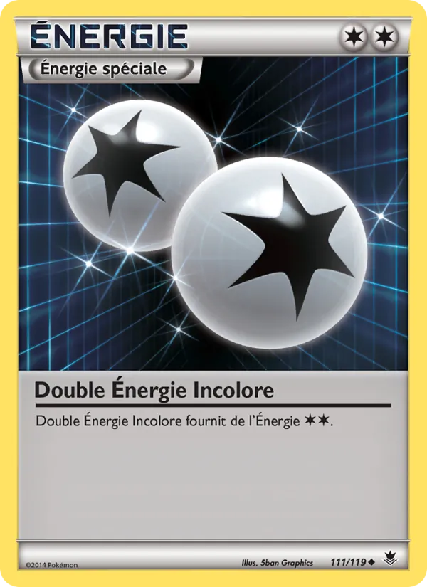 Carte Double Énergie Incolore 111/119 – Vigueur Spectrale