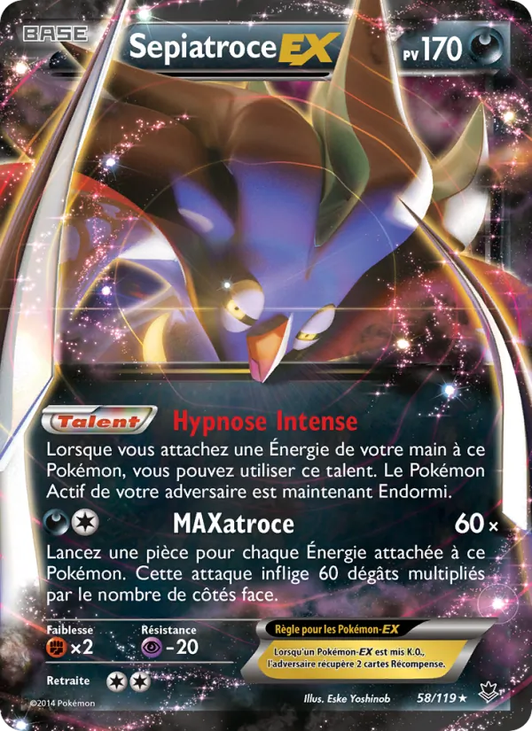 Carte Sepiatroce EX 58/119 – Vigueur Spectrale