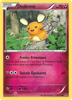 Carte Dedenne 70/119 – Vigueur Spectrale