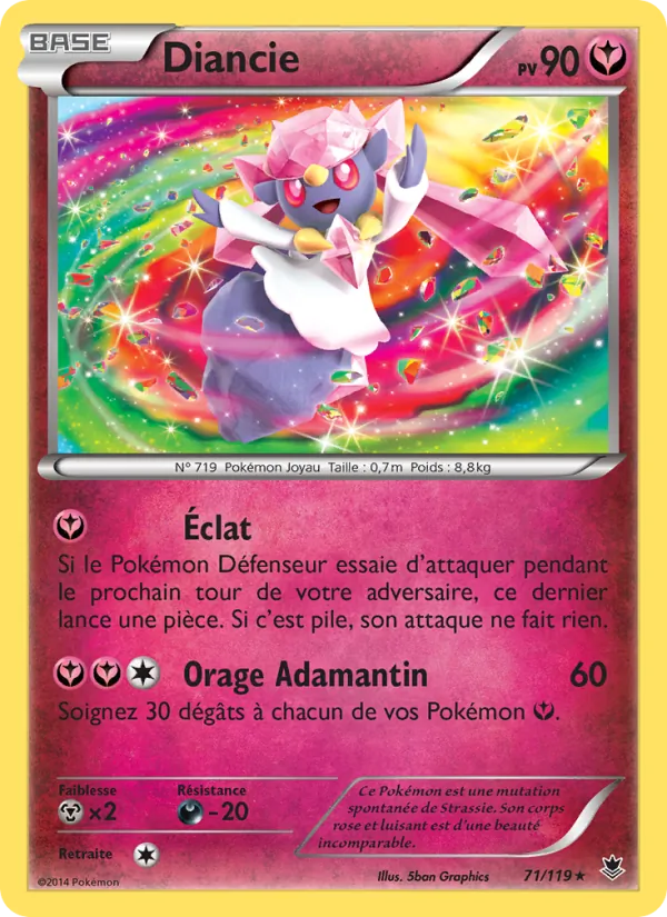 Carte Diancie 71/119 – Vigueur Spectrale