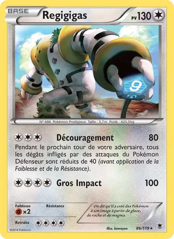 Carte Regigigas 86/119 – Vigueur Spectrale