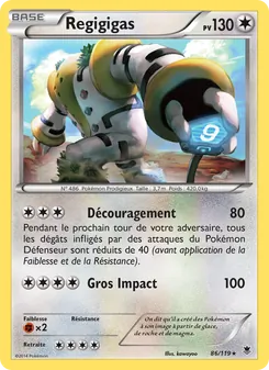 Carte Regigigas 86/119 – Vigueur Spectrale